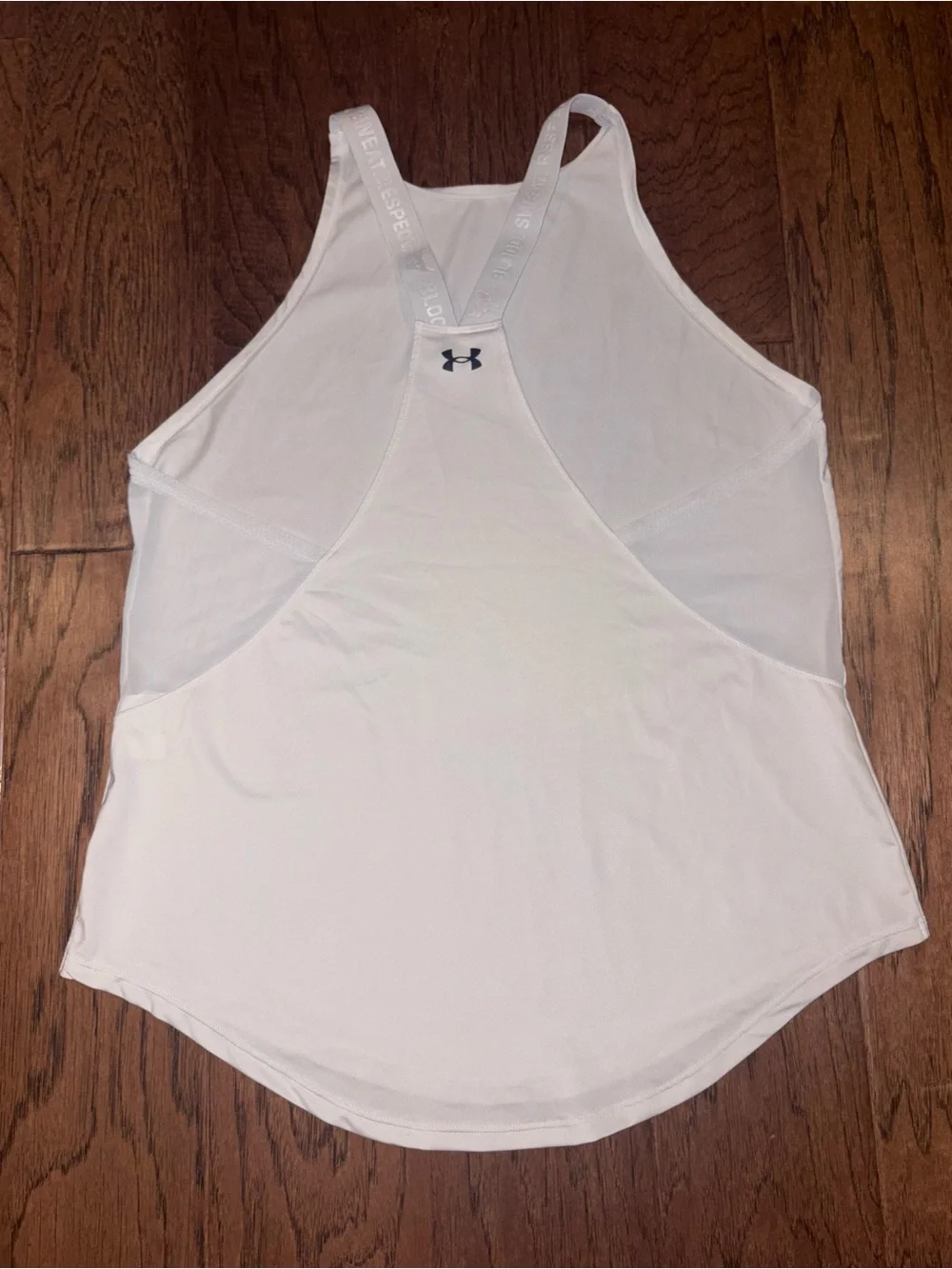 Under Armour Womens Project Rock Tank Top Gym‎ Training CrossFit White Med